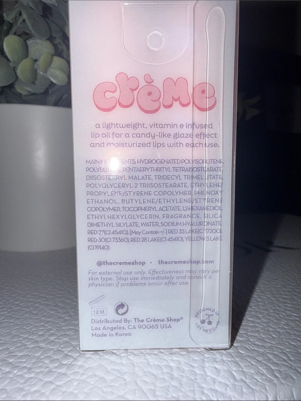The Crème Shop Crème Tinted Lip Oils Duo + Vitamin E | New in Box